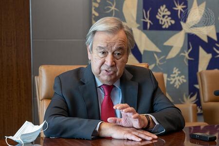 Secretary-General António Guterres is interviewed by Alan Bulkaty, United Nations Correspondent for RIA Novosti.