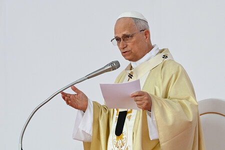 Gottesdienst mit Papst Leo XIV. am 19. April 2026 in Kilamba (Angola).