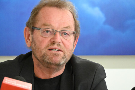 Ferdinand Kaineder, KAÖ-Präsident bei Pressekonferenz Ferdinand Kaineder, KAÖ-Präsident bei Pressekonferenz am 15. Mai 2023 in Wienam 15. Mai 2023 in Wien