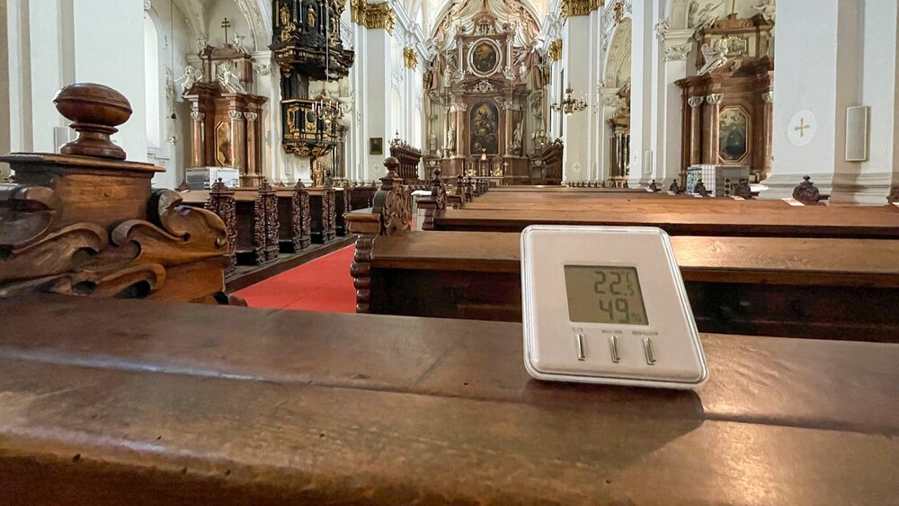 22,5 Grad in der Ignatiuskirche (Alter Dom Linz)