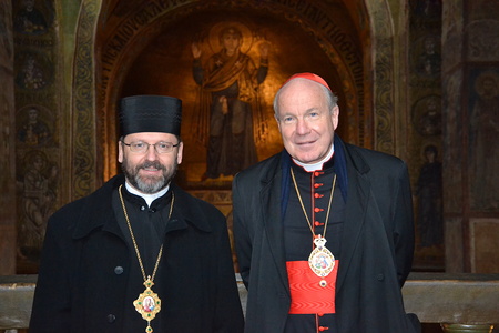 Großerzbischof Swjatoslaw Schewtschuk und Kardinal Christoph Schönborn