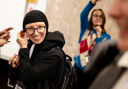 Orthodoxe Ordensfrau bei Pro Oriente-Tagung im November 2025 in Wien